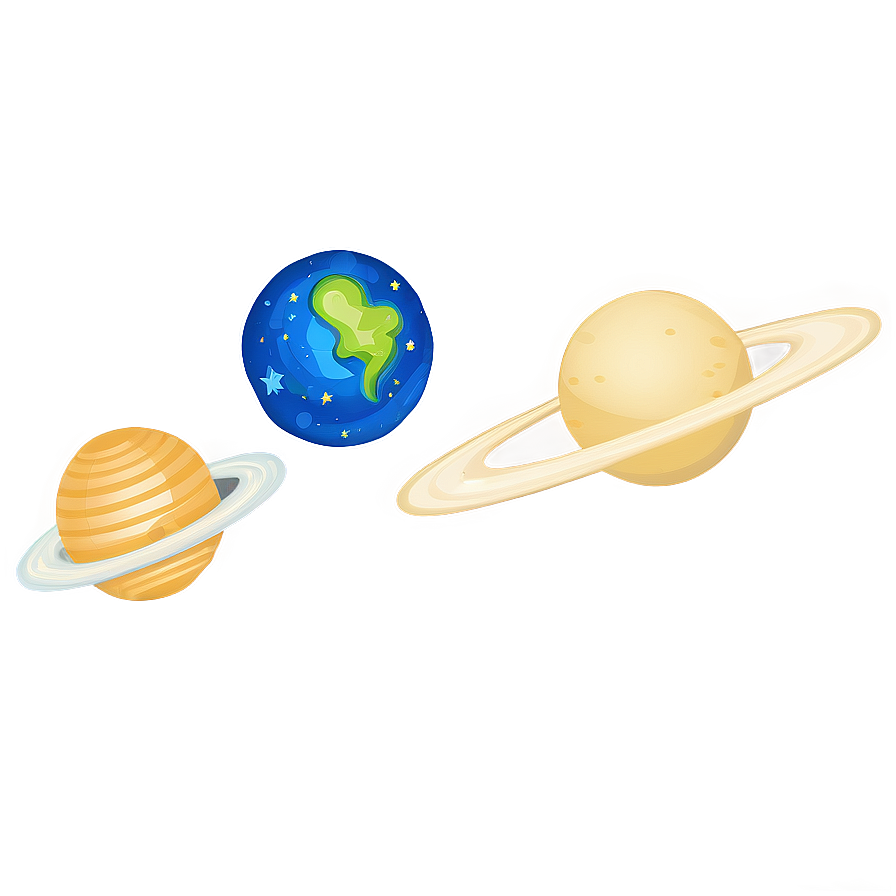 123 In Space Theme Png Faa PNG Image