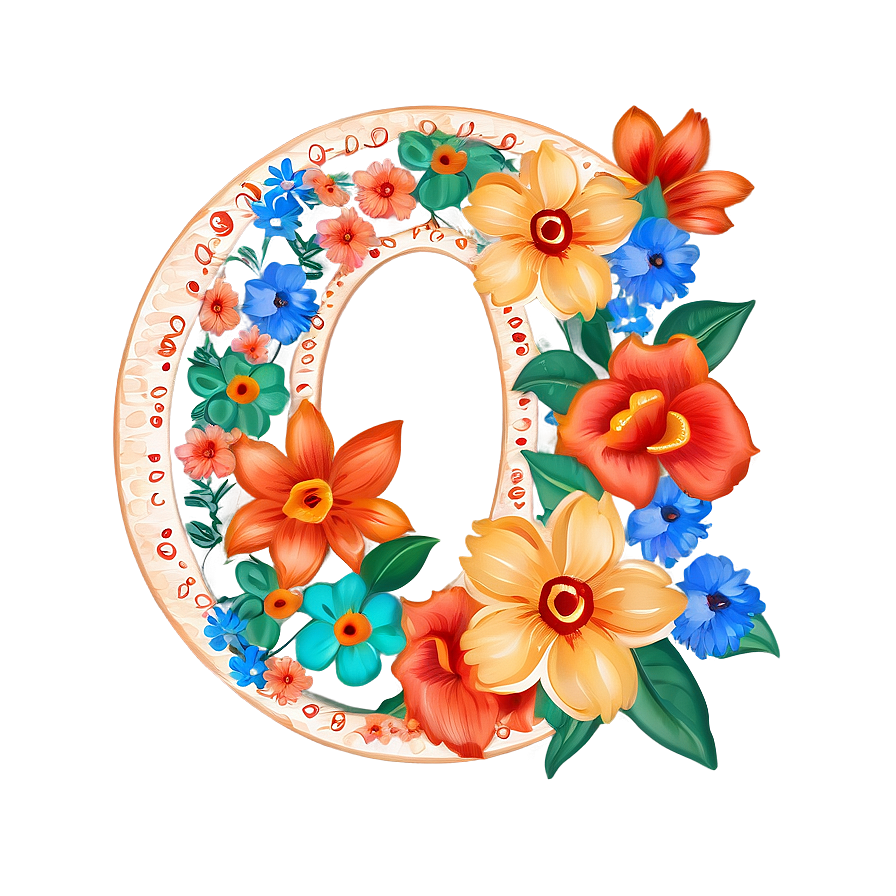 123 With Floral Embellishments Png Cbs39 PNG Image