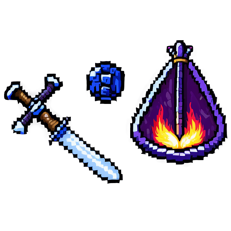 16 Bit Pixel Adventure Items Png Dsi16 PNG Image