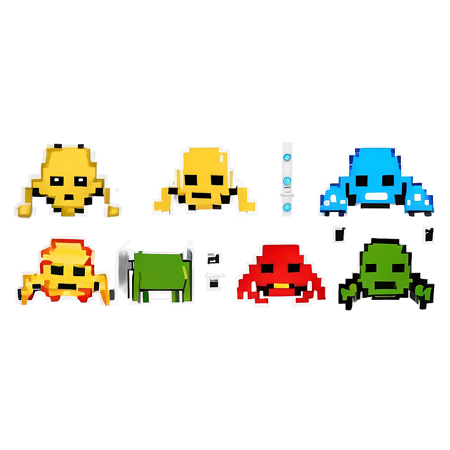 16 Bit Space Invaders Png Fvl PNG Image