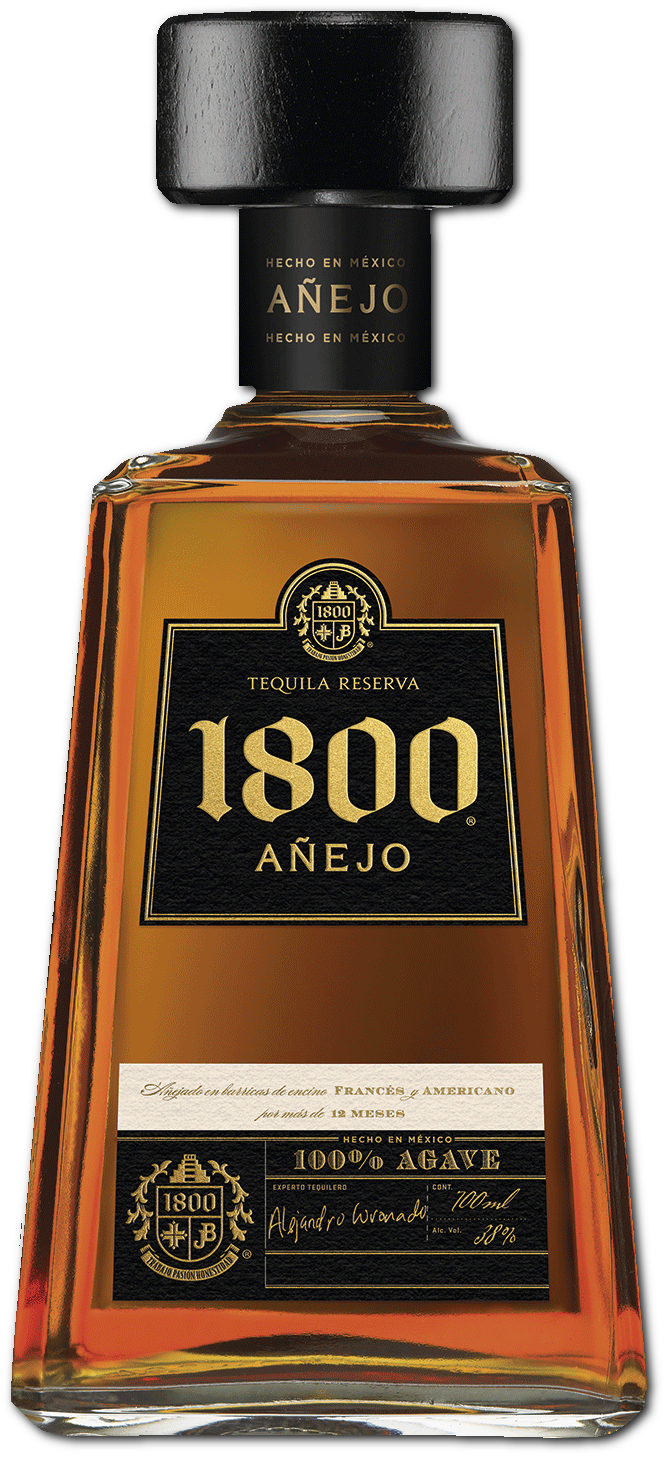 1800 Anejo Tequila Bottle PNG Image