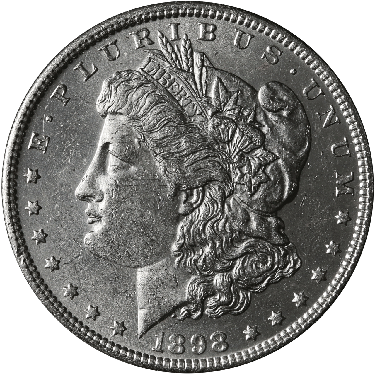 1898 Silver Dollar Coin PNG Image