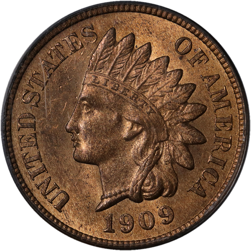 1909 Indian Head Penny PNG Image