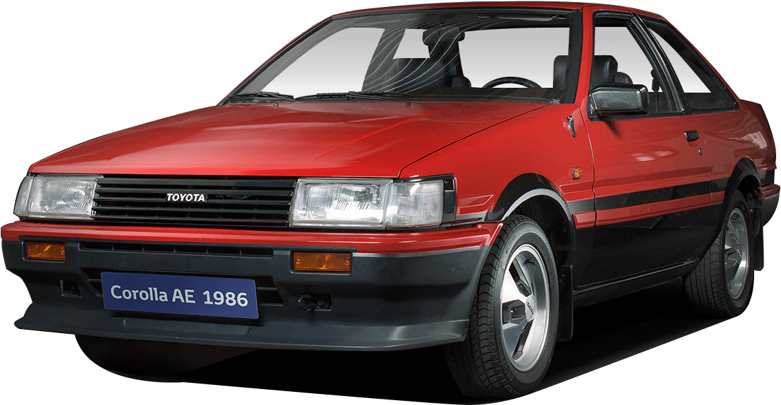 1986 Toyota Corolla A E Classic Car PNG Image