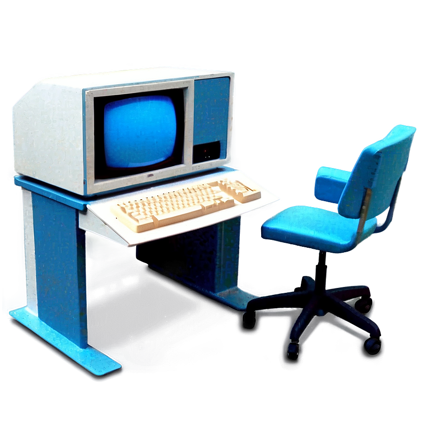 1990s Computer Workstation Png Cho56 PNG Image