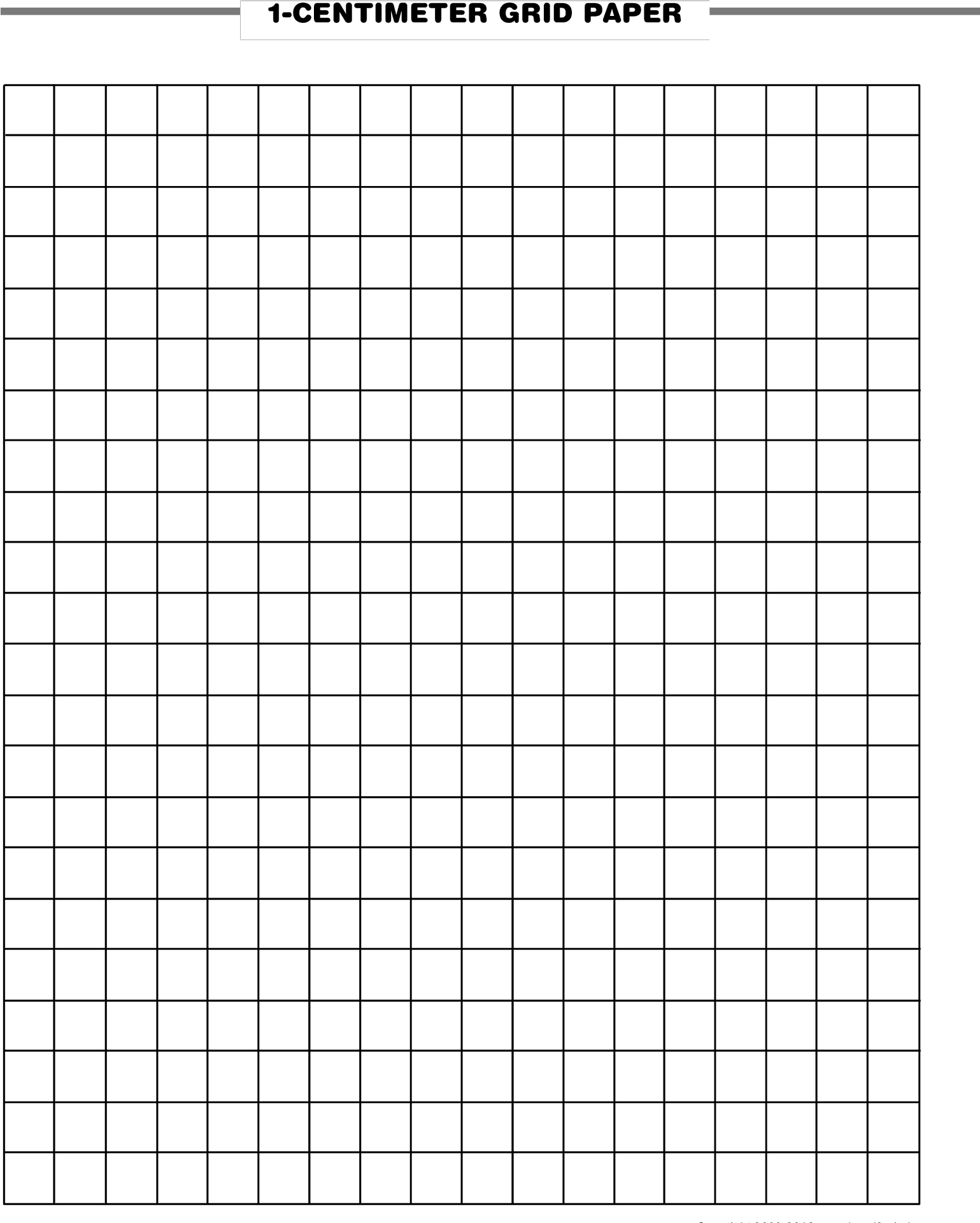 1cm Graph Paper Template PNG Image