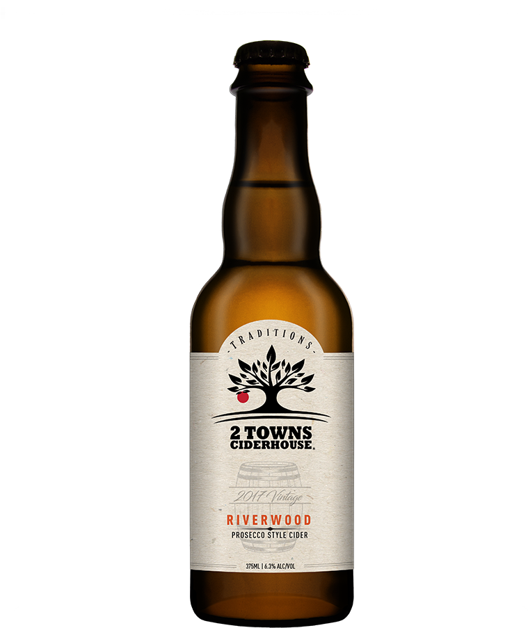 2 Towns Ciderhouse Riverwood Bottle PNG Image