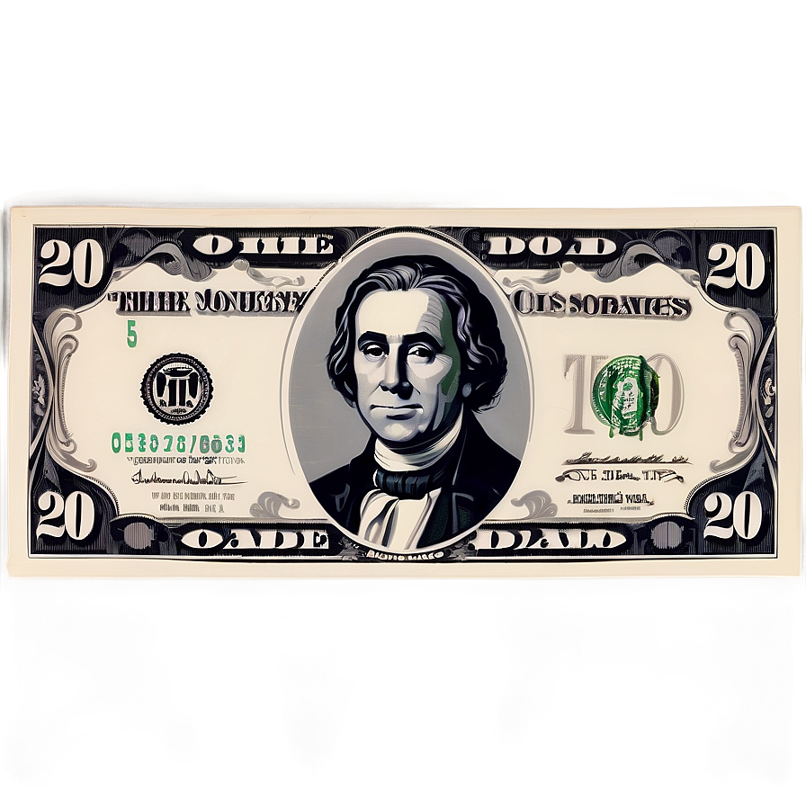 20 Dollar Bill Iconic Design Png 61 PNG Image