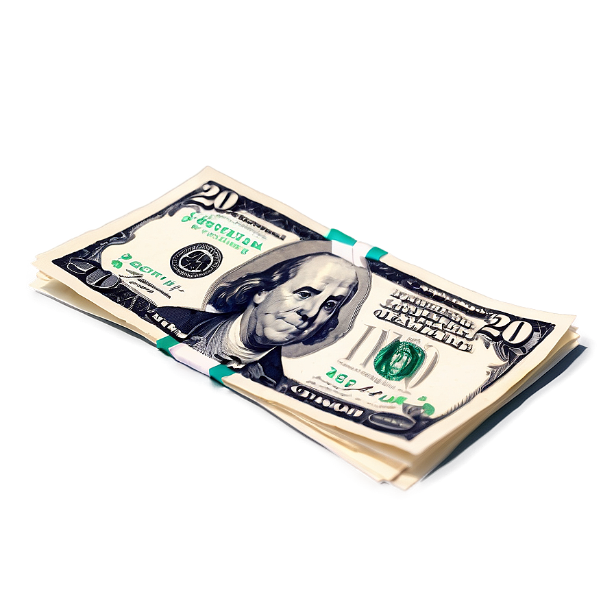 20 Dollar Note Flat Lay Png 33 PNG Image