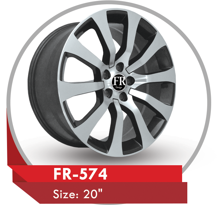 20 Inch F R574 Alloy Wheel PNG Image