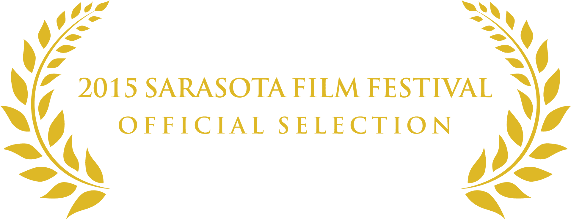 2015 Sarasota Film Festival Official Selection Badge PNG Image