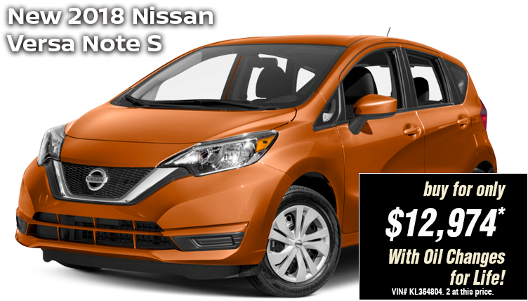 2018 Nissan Versa Note S Advertisement PNG Image