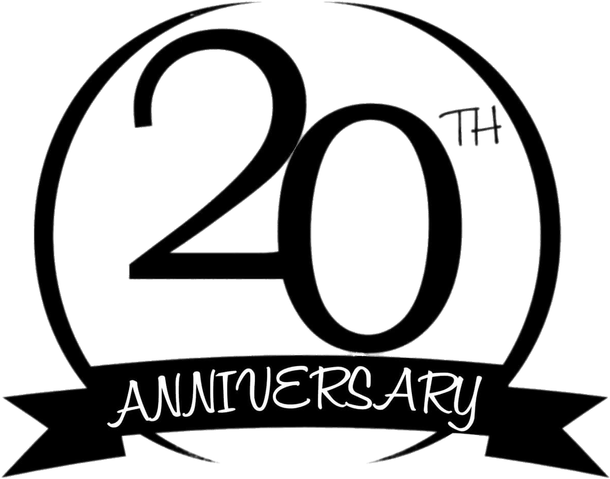 20th Anniversary Celebration Emblem PNG Image