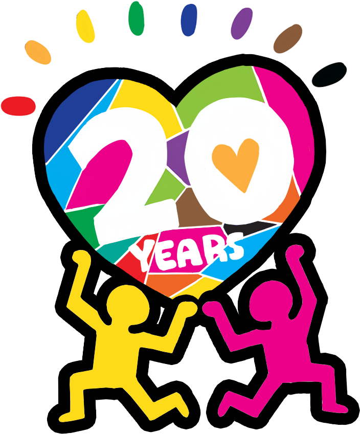 20th Anniversary Celebration Graphic PNG Image