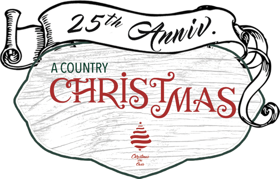 25th Anniversary Country Christmas Banner PNG Image