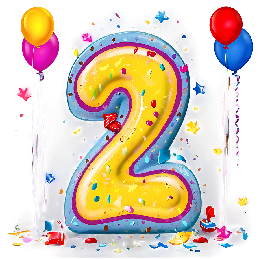 2nd Birthday C PNG Image