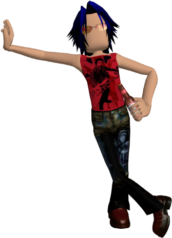 3 D Animated Character Pose PNG Image