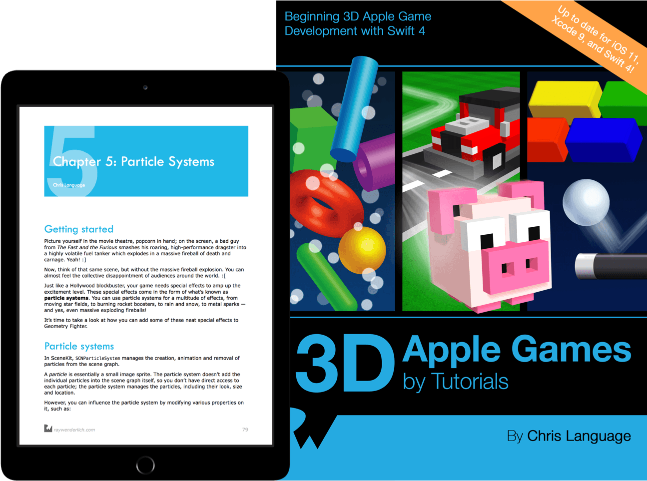 3 D Apple Game Development Book Cover PNG Image