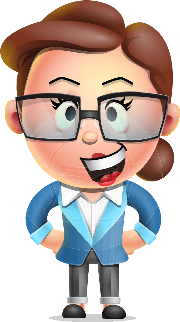 3 D Cartoon Businessman Character PNG Image