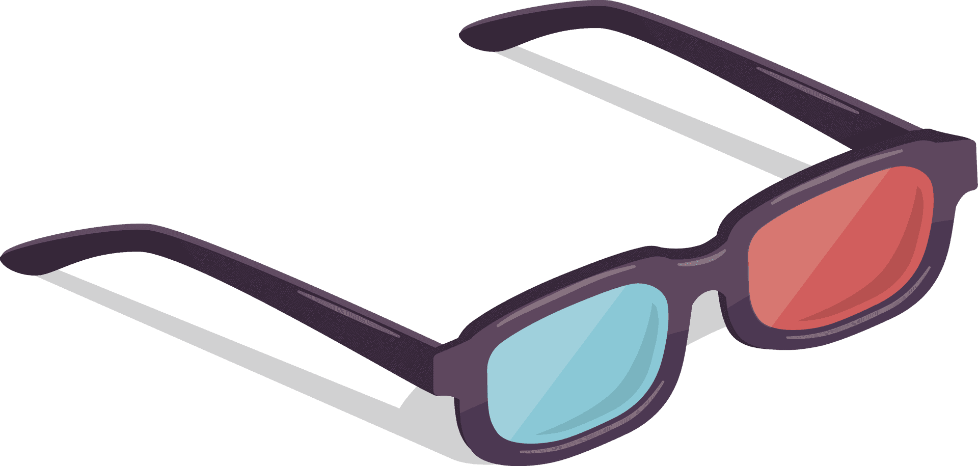 3 D Cinema Glasses Illustration PNG Image