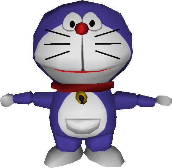 3 D Modelof Animated Robot Cat PNG Image