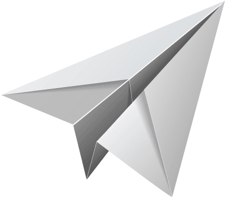 3 D Paper Plane Graphic PNG Image