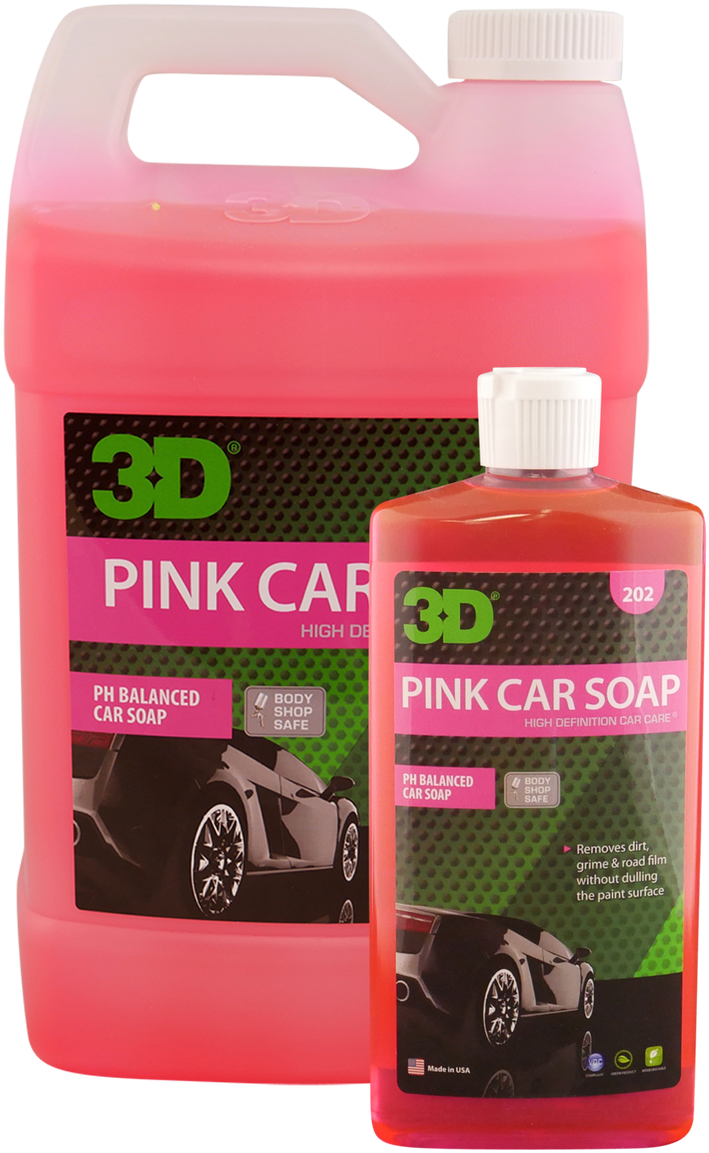 3 D Pink Car Soap Products PNG Image