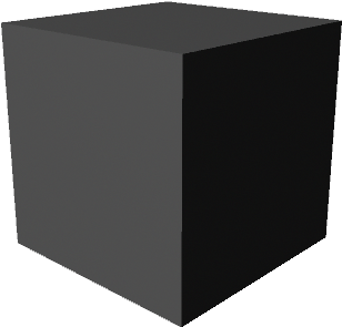 3 D Rendered Black Cube PNG Image