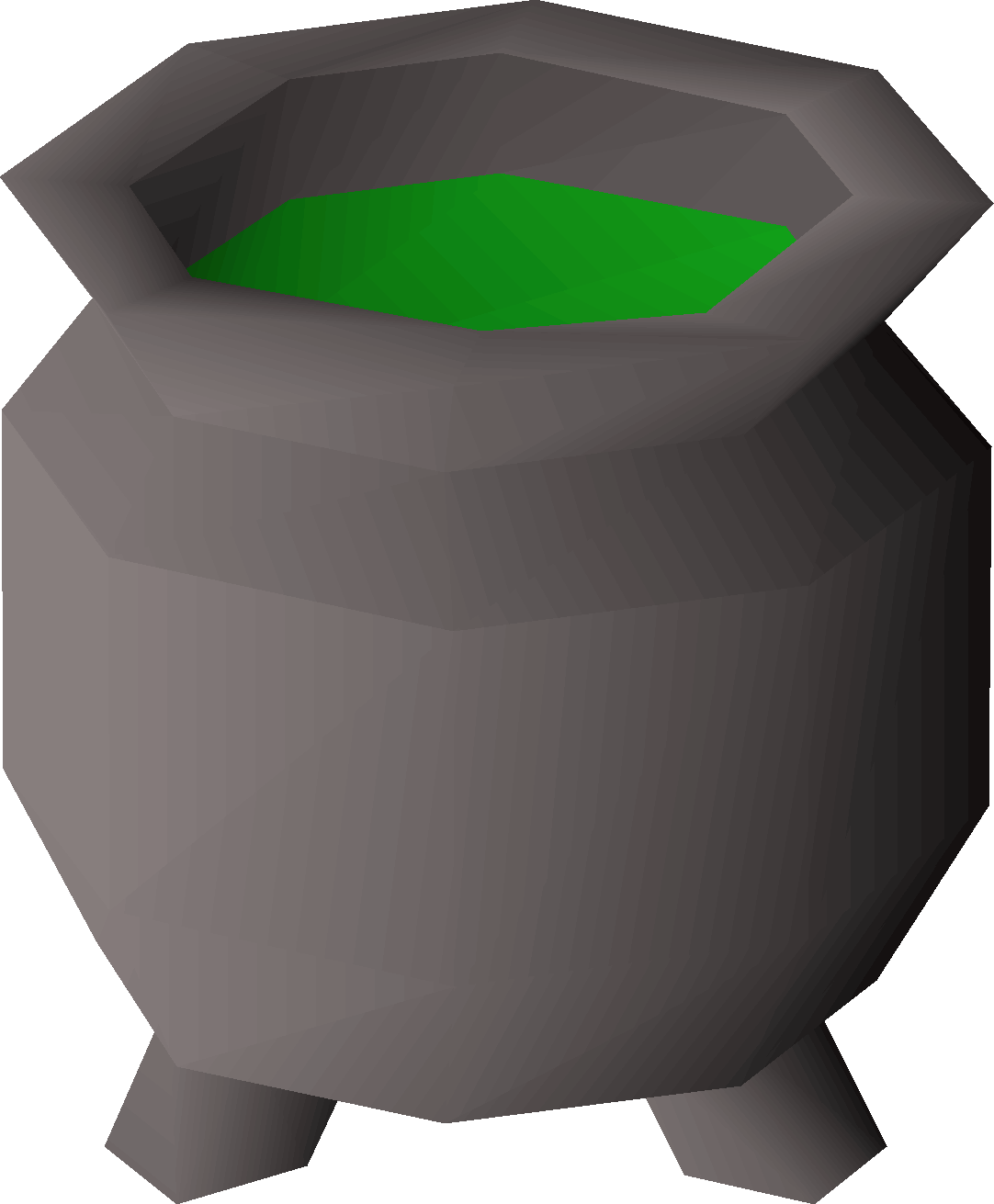 3 D Rendered Cauldronwith Green Potion PNG Image