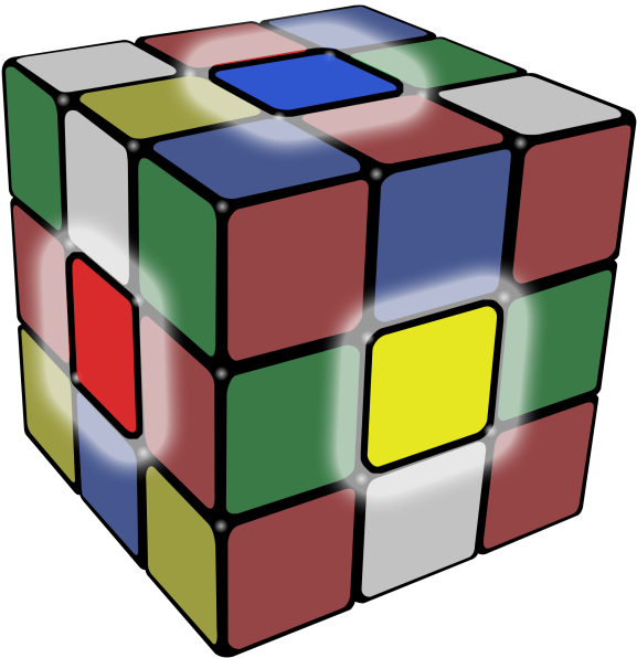 3 D Rubiks Cube Illustration PNG Image