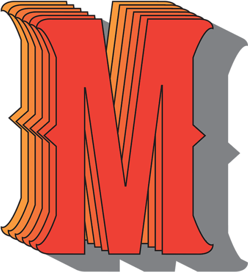 3 D Styled Letter M Illustration PNG Image