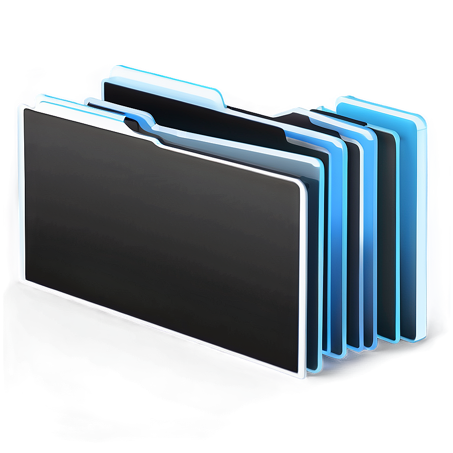 3d Black Folder Icon Png 43 PNG Image