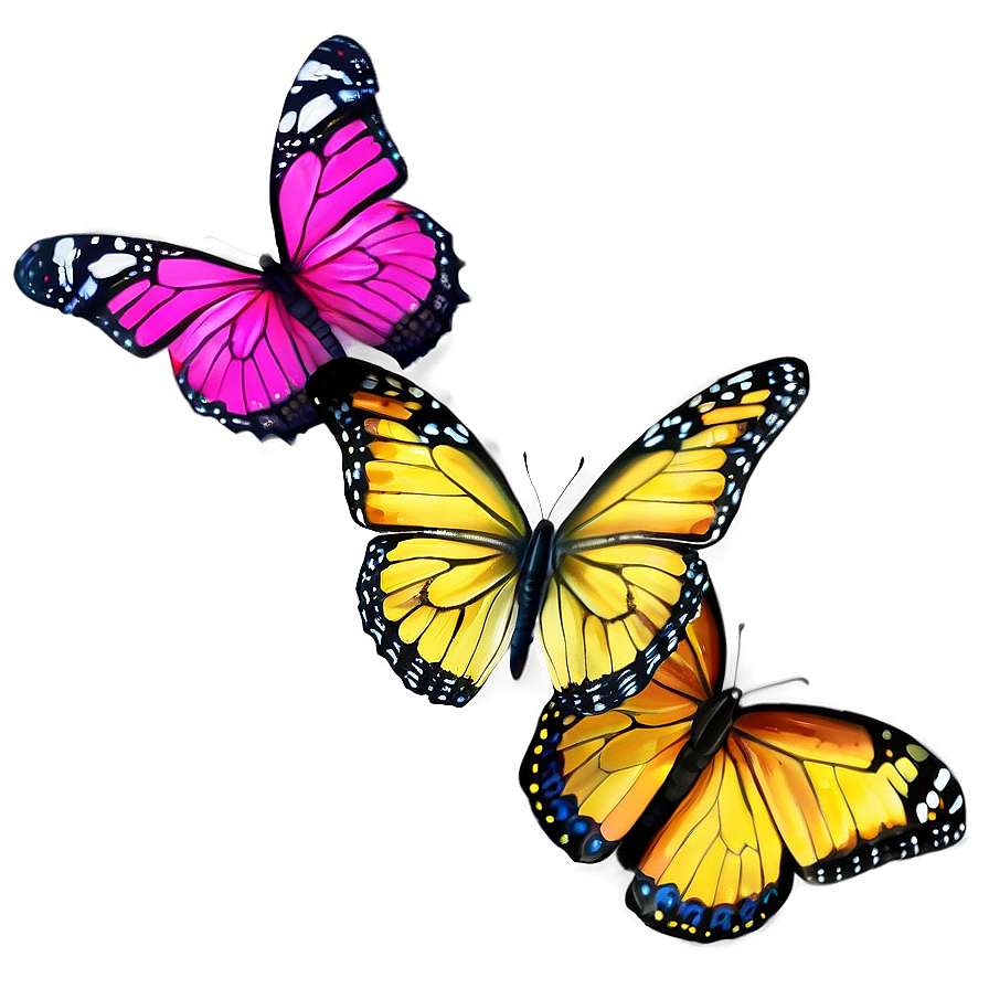 3d Butterfly A PNG Image