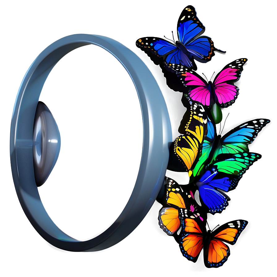 3d Butterfly In 3d Environment Png Cql65 PNG Image