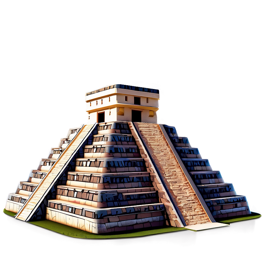 3d Chichen Itza Model Png 36 PNG Image