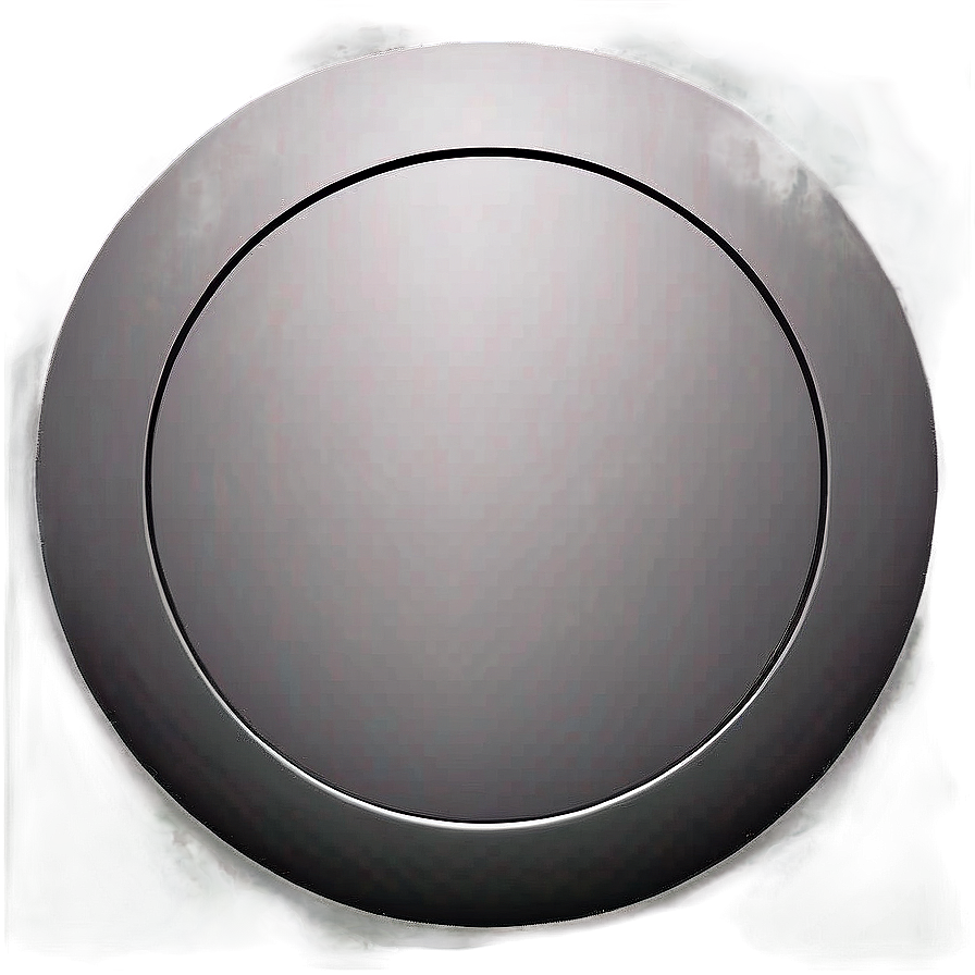 3d Circle In Monochrome Png 15 PNG Image