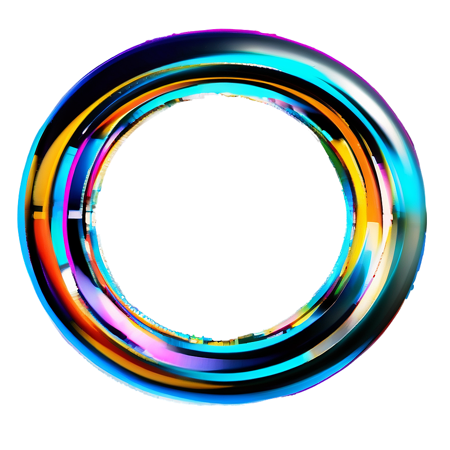 3d Circle With Chromatic Aberration Png 28 PNG Image