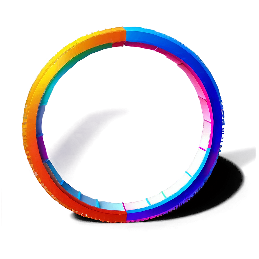 3d Circle With Chromatic Aberration Png Sou PNG Image