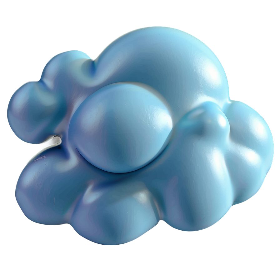 3d Cloud Emoji Png Pds73 PNG Image