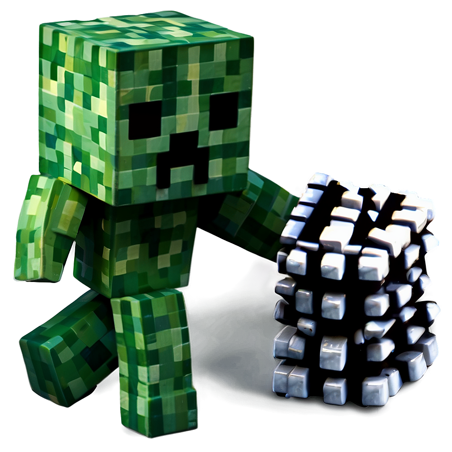 3d Creeper Minecraft Png 06122024 PNG Image