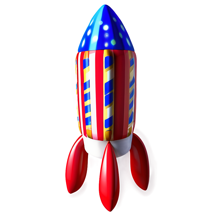 3d Firework Rocket Png Hhs86 PNG Image