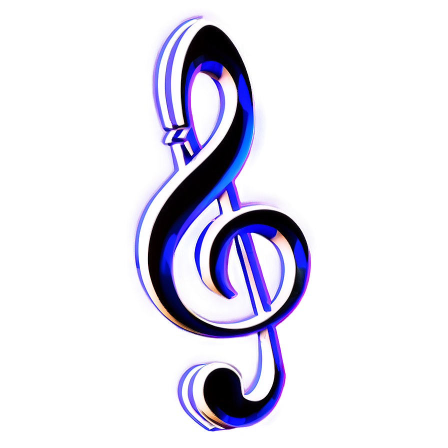 3d G Clef Png Fmp PNG Image