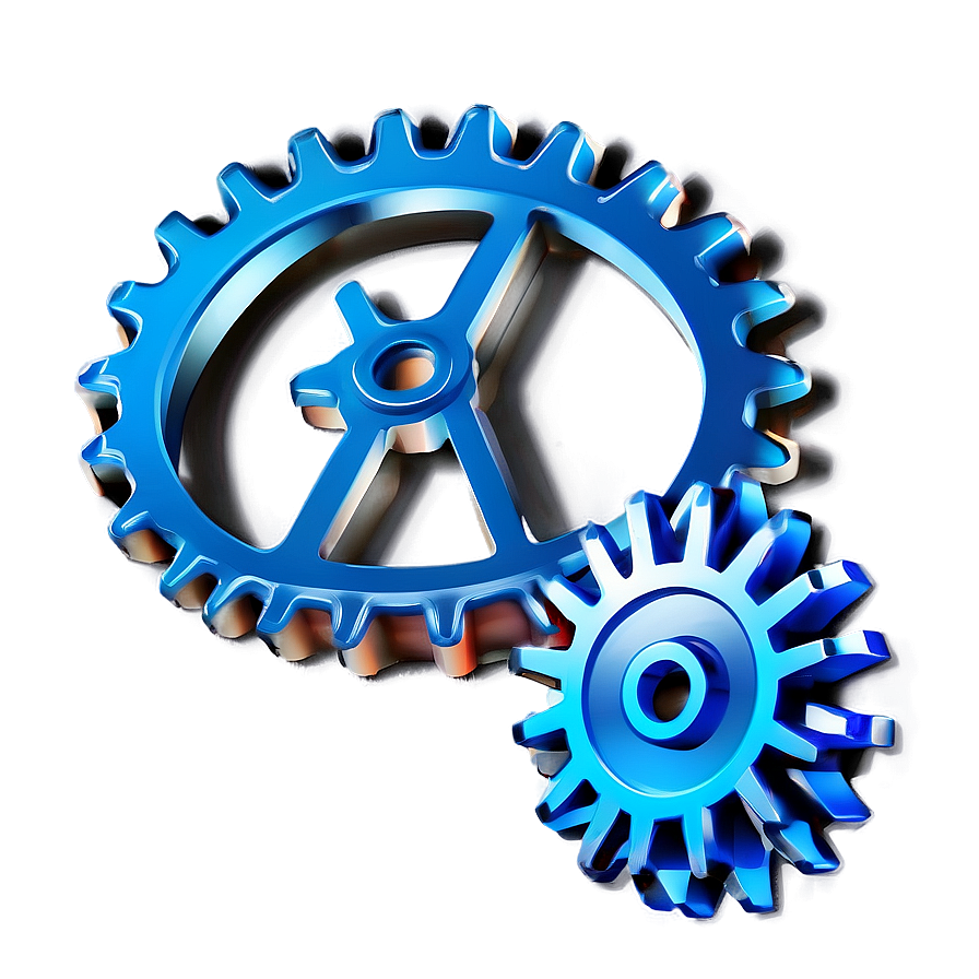 3d Gear Icon Png Aku PNG Image