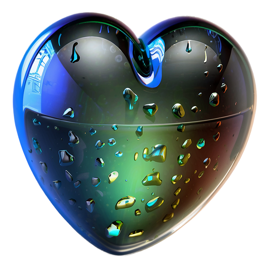 3d Glass Heart Png Nty PNG Image