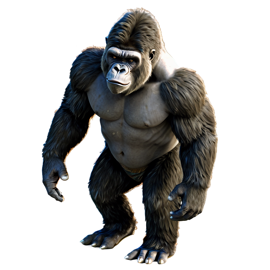 3d Gorilla Model Png 96 PNG Image