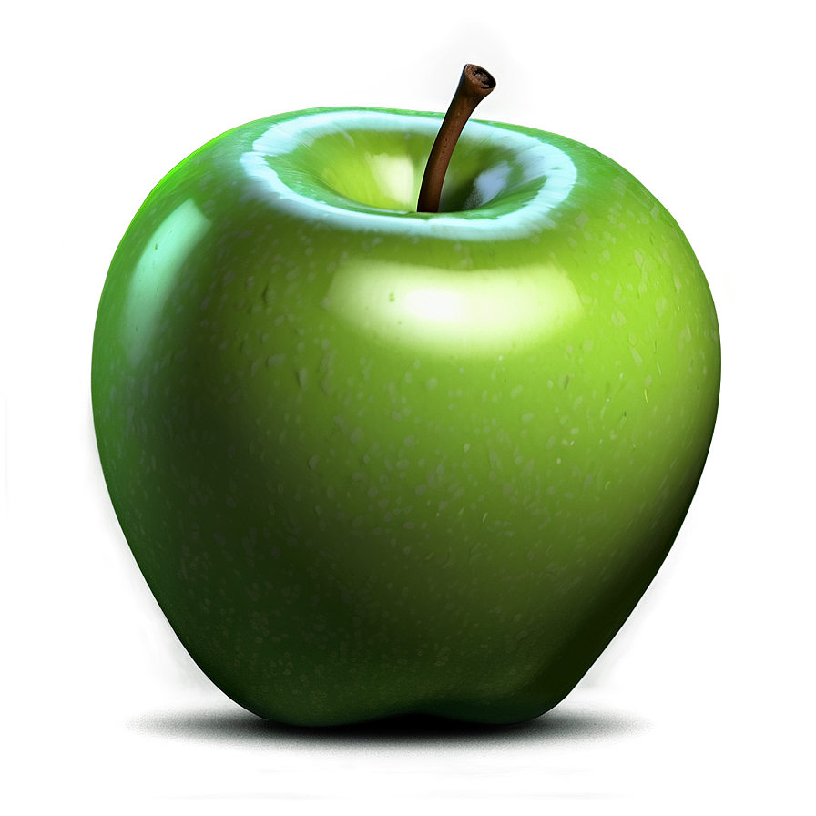 3d Green Apple Png Bvn PNG Image