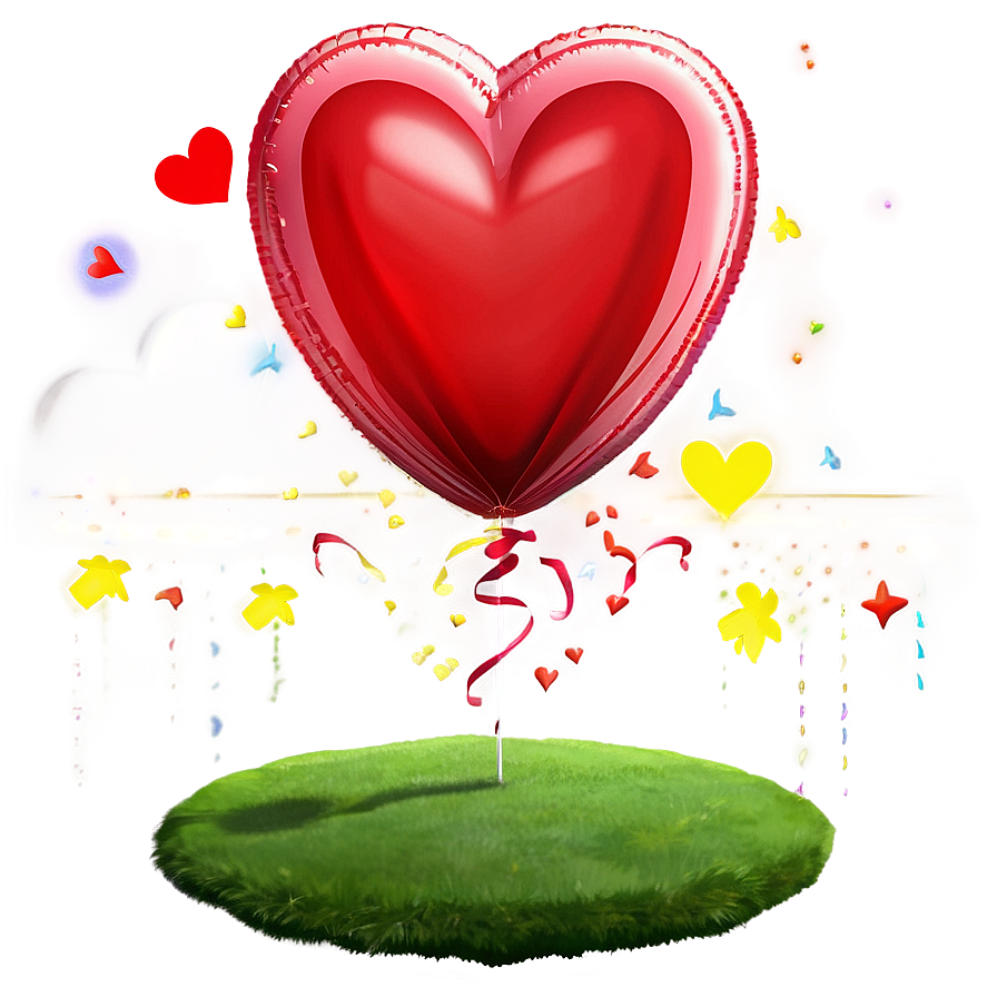 3d Heart Balloon Png 06212024 PNG Image