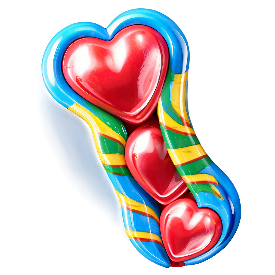 3d Heart Candy Png 05252024 PNG Image