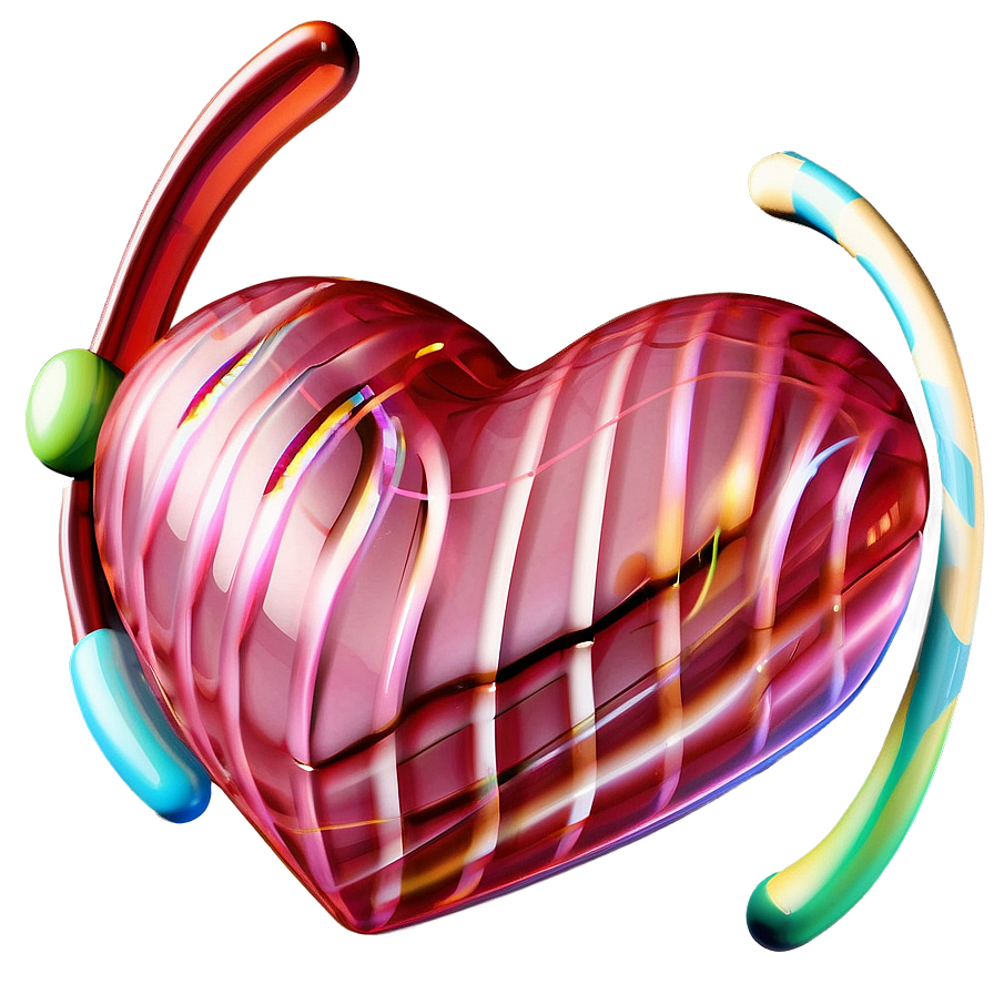 3d Heart Candy Png Gxn1 PNG Image