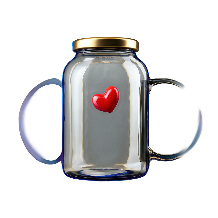 3d Heart In Jar Png 26 PNG Image